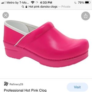 Hot Pink Dansko clog  size 40